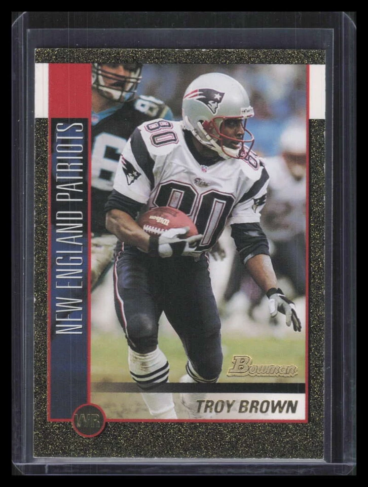 2002 Bowman Gold 37 Troy Brown 6/50 - Image 1 of 2