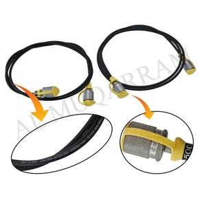 Pair (2) STAUFF Test FF Hydraulic Hose AssembliesTest Hose w/ Release Couplings - Picture 1 of 3