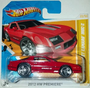 2011 Hot Wheels 1985 Chevrolet Camaro IROC-Z 22/50 2012 HW Premiere 22/247 Red - Picture 1 of 2