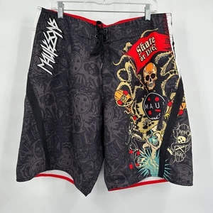 Maui Sons Herren Shorts Gr. 38 Skate or Die Grafik Skater Boardshorts Y2K Grunge - Bild 1 von 11