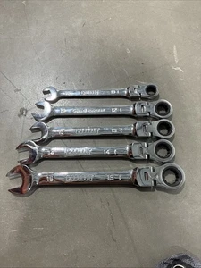 HART 5-Piece Flex Head Ratcheting Wrench Set, Metric Wrenches HHPWRW109 - Picture 1 of 2