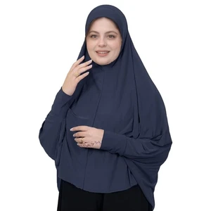 Blusa de manga larga turbante Burka Niqab de oración musulmana Khimar Abaya para mujer - Imagen 1 de 19
