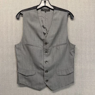 RAG & BONE Vintage Men’s Gray Dress Suit Vest Size 38 - Image 1 of 4