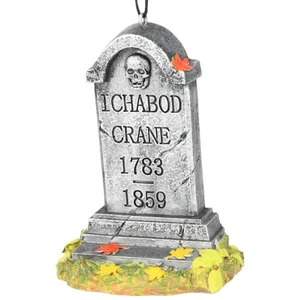 Tree Buddees Ichabod Crane Tombstone Halloween Ornament Sleepy Hollow Decoration - Picture 1 of 6