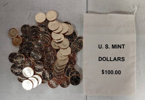2026 Donald Trump Dollar Uncirculated Lot of 100 w/ Bag Searched NO ...