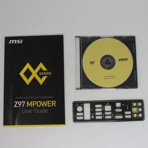 MSI Z97 MPOWER MAX AC - SET Handbuch ATX IO Shield Slotblende Treiber CD (#9490) - Bild 1 von 1