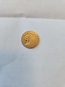 1914-D US Gold $2.50 Indian Head Quarter Eagle Coin - Picture 1 of 17