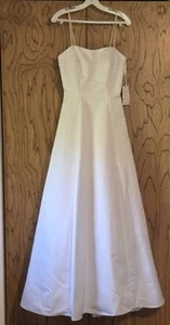 Vintage Zinnia Bridal White Wedding Dress Gown New With Tags Size 4 - Picture 1 of 7
