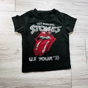 The Rolling Stones U.S. Tour 78 Baby T Shirt Size 18M Rock And Roll Black Lips - Picture 1 of 4