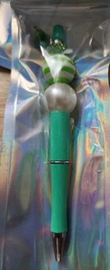 Handmade Mint Green Beaded Pen - Picture 1 of 1