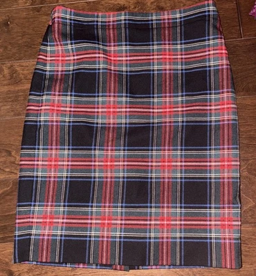 J.Crew Stewart Plaid Tartan Skirt Wool Size 2 - Image 1 of 4