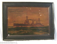 TIN ADVERTISING PICTURE OF  HMAS AUSTRALIA, produced by W.D. & H.O. Wills