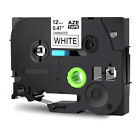 TZe231 TZ231 Black/White Label Tape For Brother P-Touch PT-D210 PTD400 12mm  8m
