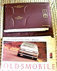 Factory Owners Manual 1991 Oldsmobile Cutlass Calais with Glove Box folder case - Picture 1 of 5