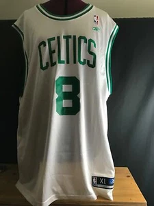 KEMBA / ANTOINE WALKER #8 Boston Celtics REEBOK NBA WHITE/GREEN Jersey White XL - Picture 1 of 8