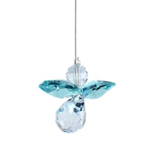 Azul Circón Cumpleaños Cristal Cumpleaños Ángel Guardián Dije Colgante Piedra de Nacimiento - Imagen 1 de 4