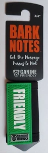 Notas de ladrido de perro amigables ""Recibe el mensaje"" para cuello o correa - canino 3/4" de ancho - Imagen 1 de 5