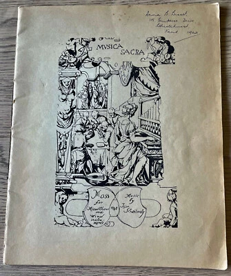 STRAVINSKY MASS FOR MIXED CHORUS & DOUBLE WIND QUINTET DABT VOCAL SCORE (1948) - Image 1 of 4