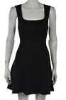 Pins and Needles Womens Dress Size S Black Solid Sheath Above Knee Sleeveless