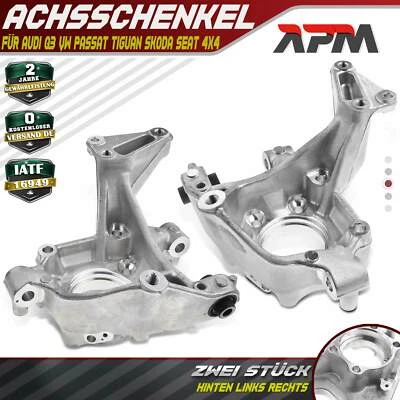 2x Achsschenkel Radnabe Hinten L + Rfür Audi Q3 VW Passat Tiguan Skoda Seat 4x4 - Bild 1 von 4