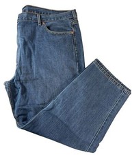 Levis 550 Relaxed Fit Straight Leg Mens Jeans Dark Wash Size 50x30