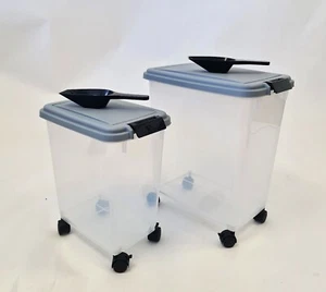 Pet Food Storage Container 40L/30L/20L Dog Cat Animal Bin Dry Feed Airtight Seal - Picture 1 of 14