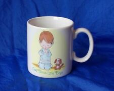 FRAN MAR MOPPETS God Bless Little Boys 8oz Ceramic Mug PAPEL Made in Japan Vtg