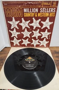 MGM Million Sellers Country & Western Hits Vol. 1 Vinyl LP MGM E3825 1960 MONO - Picture 1 of 5