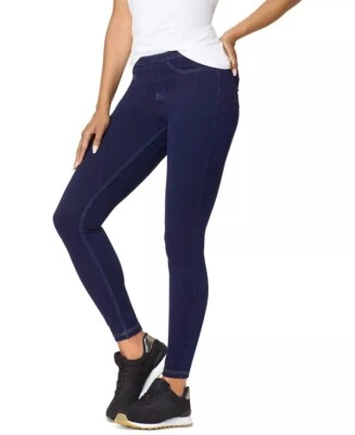 Leggings de mezclilla elásticos clásicos para mujer Tono NEGRO ÍNDIGO DENIM, EE. UU. Medianos Foto 1 de 3