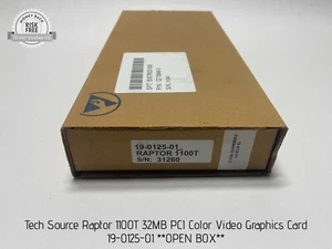 Tech Source Raptor 1100T 32MB PCI Color Video Graphics Card, 19-0125-01 OPEN BOX - Picture 1 of 4