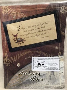 Nutmeg Hare Emily's Hope Stitchery & Wool Applique Pattern Emily Dickinson Poem - Picture 1 of 6