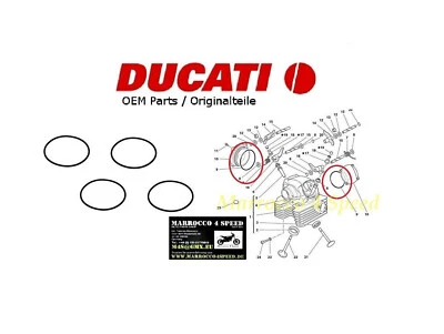 Juego de juntas de tapa de válvula Ducati OEM Monster Multistrada 1000 DS 1100 Foto 1 de 2