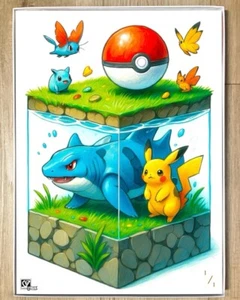 Pop Art Gaming Street Art SIGNED 1/1 ART POSTER Print CleverVision Art Labs OOAK - Picture 1 of 1