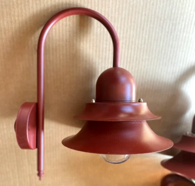 Juego De Colección De 4 Luces De Exterior De Diseño Escandinavo Danés Metal 2 Niveles Tono Foto 1 de 4