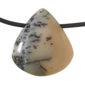 Dendriten-Opal Edelstein Anhänger gebohrt / Dendrite Opal F1267 - Picture 1 of 1