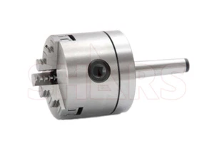 Shars 3" 3Jaw Self Centering Lathe Chuck 2MT Arbor Shank Taper Mount TIR .003 #[ - Picture 1 of 1