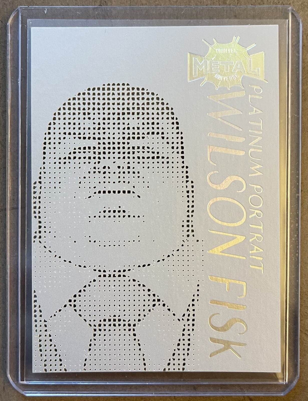 2022 Upperdeck Marvel Metal Universe Spider-Man Platinum Portrait Wilson Fisk