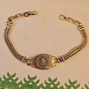 Antique '' Forstner'' Fordham University 1841 ID Gold Filled Bracelet - Picture 1 of 12