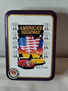 U.S. Route66 Vintage metal Tin Container EXCELLENT CONDITION! No dents! - Picture 1 of 6
