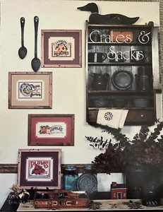 Crates & Sacks, Country Cross Stitch 1983, Book 13, 4 Patterns - Picture 1 of 2