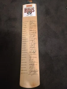 Andrew Symonds Signed Matthew Hayden Cricket Bat Mitchell Johnson Signed Cricket - Picture 1 of 5