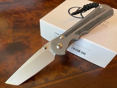 Cuchillos Chris Reeve Grandes Inkosi Tanto Negro Micarta MagnaCut LIN-1044 Foto 1 de 2