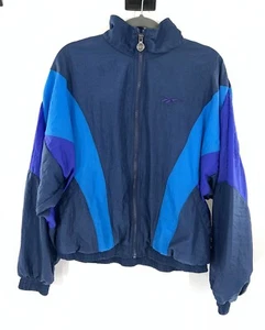 REEBOK Men's 90's Vintage Trainer Windbreaker Jacket Lined Cosplay Track Size L - Picture 1 of 8