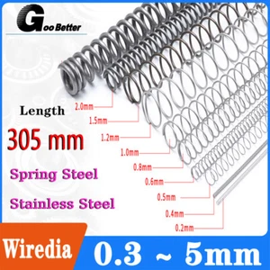 305mm Long Compression Spring Steel / Stainless Steel Pressure / Coil Springs - Picture 1 of 26