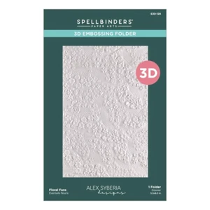 Spellbinders 3D Embossing Folder By Alex Syberia Spring In Kyoto Floral Fans - Picture 1 of 6