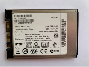 Intel 160 GB SSDSA1M160G2HP 1.8" 3Gb/s SATA SSD 160 GB para actualización de computadora portátil - Imagen 1 de 6