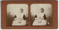 Old Stereoview A Child with Glasses
