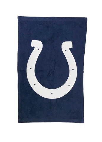 NFL Indianapolis Colts Navy Rally Towel White Logo 11" x 18" 100% Cotton Cover