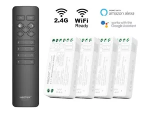 MiBoxer 4 Zone Wireless LED Dimmer + Remote Control Single Color or CCT WiFi Ready - Picture 1 of 11