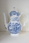 Vintage Blue and White Coffee Pot/ Teapot Myotts Country Life Made in England (O